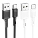 Кабель HOCO X83 USB to Type-C 3A, 1m, PVC, PVC connectors, Black