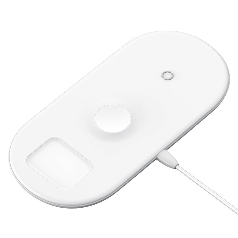 БЗП Baseus Smart 3in1 Wireless Charger For Phone+Watch+Pods White