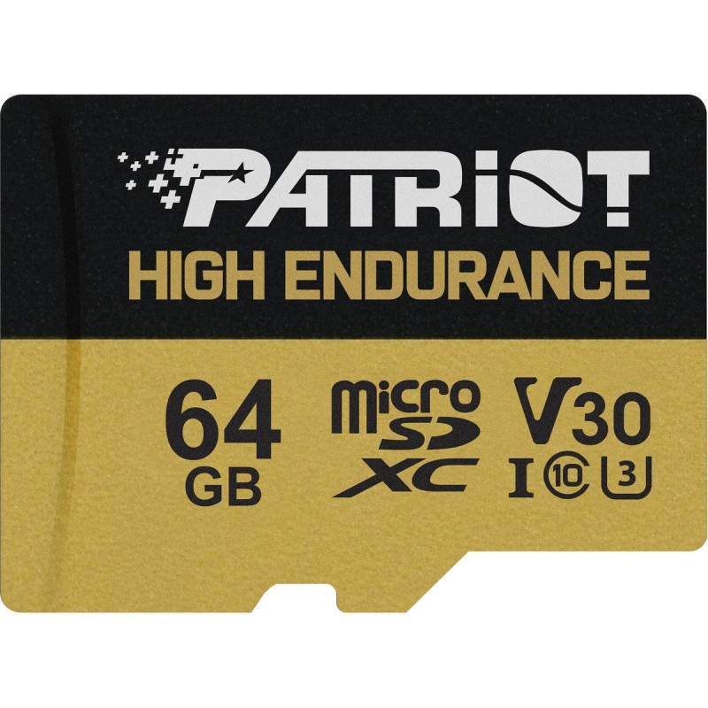 microSDXC (UHS-1 U3) Patriot High Endurance 64Gb class 10 V30 (R-95MB/s)