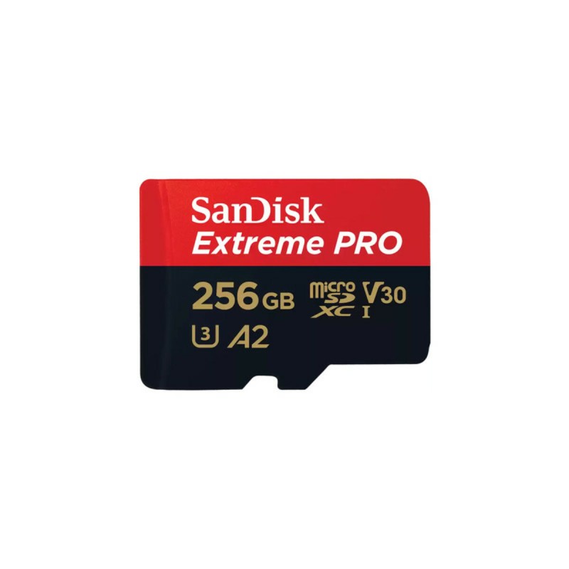 microSDXC (UHS-1 U3) SanDisk Extreme Pro A2 256Gb class 10 V30 (R200MB/s,W140MB/s) (adapter)