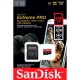 microSDXC (UHS-1 U3) SanDisk Extreme Pro A2 256Gb class 10 V30 (R200MB/s,W140MB/s) (adapter)