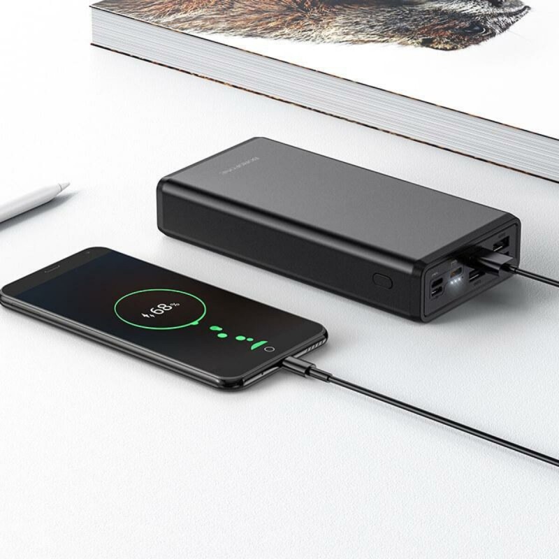 Зовнішній акумулятор BOROFONE BJ11 Rider fully compatible power bank(30000mAh) Black