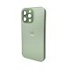 Чохол для смартфона AG Glass Matt Frame Color Logo for Apple iPhone 14 Pro Max Light Green