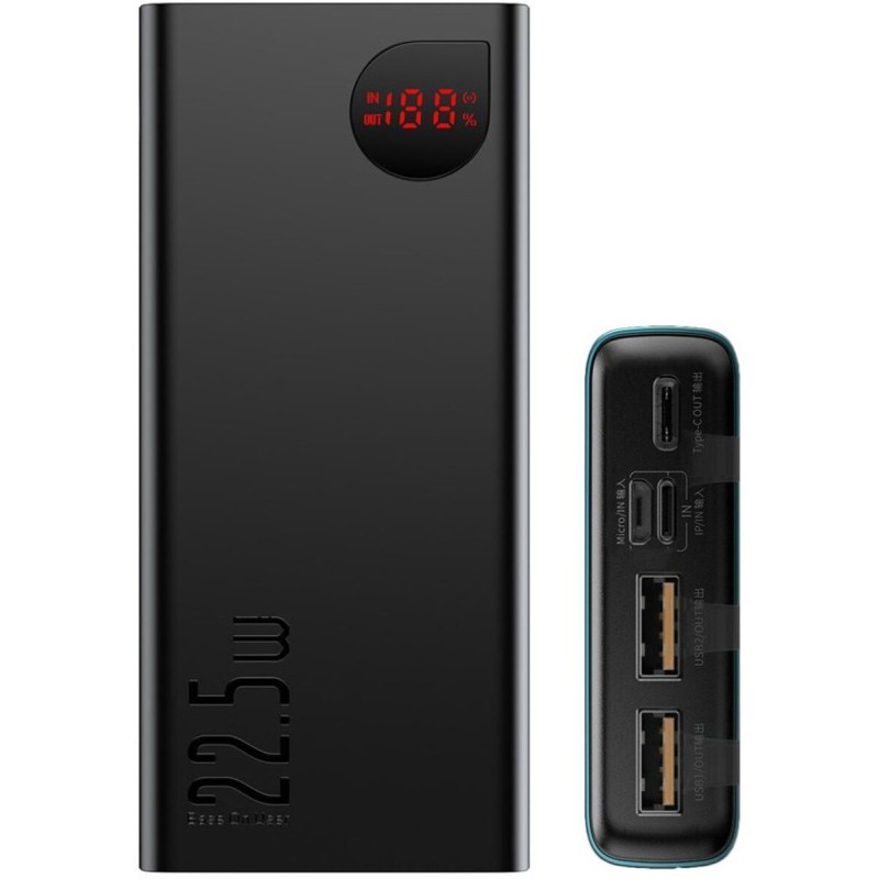 Зовнішній акумулятор Baseus Adaman 20000mAh Tarnish