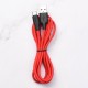 Кабель HOCO X21 Plus USB to Type-C 3A, 2m, silicone, silicone connectors, Black+Red