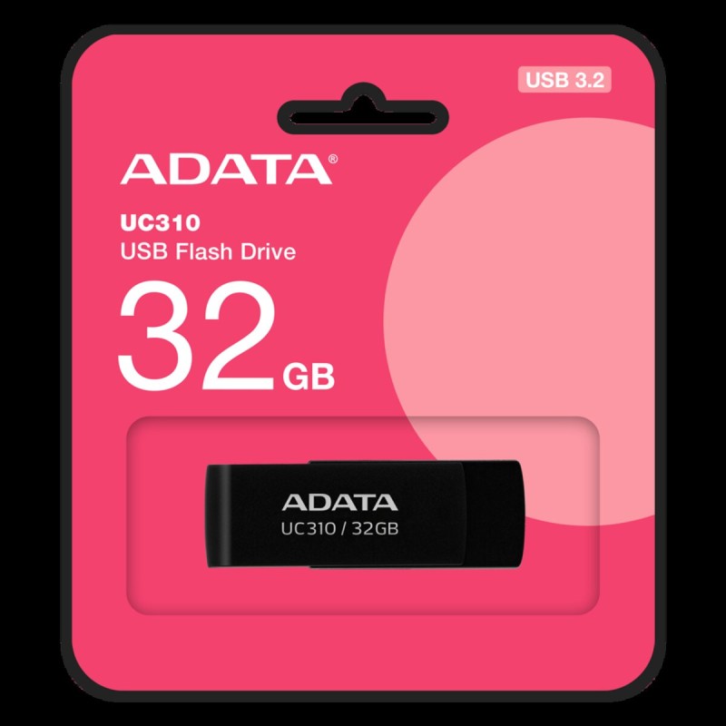 Flash A-DATA USB 3.2 UC310 32Gb Black