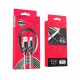 Кабель BOROFONE BU12 USB to iP, 2.4A, 1.2m, silicone, zinc connectors, light indicator, Black