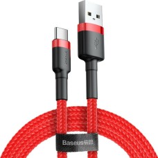 Кабель Baseus Cafule Cable USB For Type-C 2A 3m Red+Red
