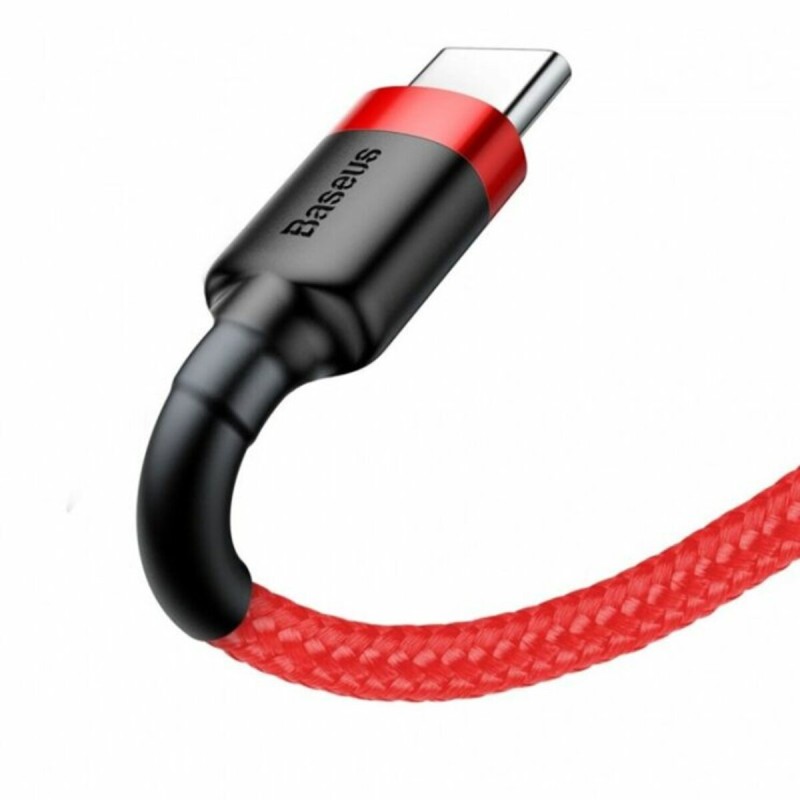 Кабель Baseus Cafule Cable USB For Type-C 2A 3m Red+Red