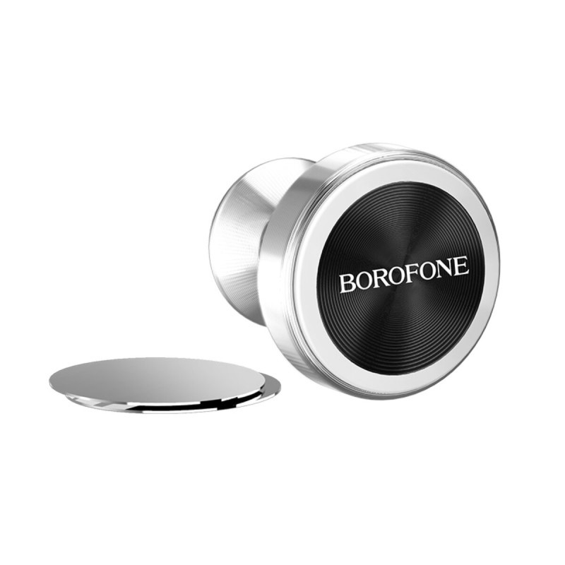 Тримач для мобільного BOROFONE BH5 Platinum metal magnetic in-car holder for dashboard Silver