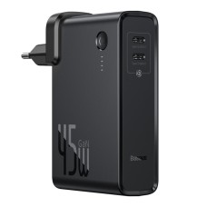 Зарядний пристрій Baseus Power Station (GaN) 2 in1 Q.C. Power bank Charger C+C 10000mAh 45W Black