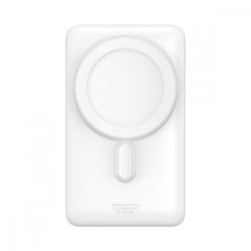 Зовнішній акумулятор Baseus Magnetic Bracket Wireless Fast Charge Power Bank 10000mAh 20W White (With cable Type-C to Type-C 60W (20V/3A)