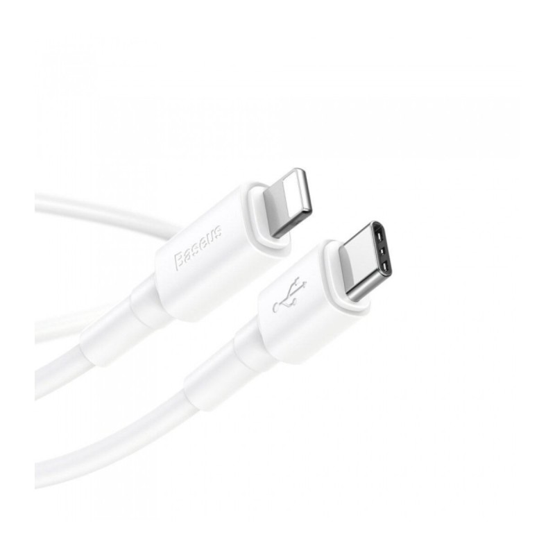 Кабель Baseus Mini White Cable Type-C to iP PD 20W 1m White