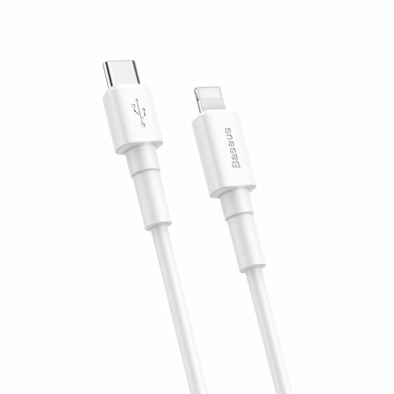 Кабель Baseus Mini White Cable Type-C to iP PD 20W 1m White