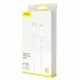 Кабель Baseus Mini White Cable Type-C to iP PD 20W 1m White