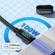 Кабель Essager Enjoy LED Digital Display USB Charging Cable Type C to Type C 100W 2m black (EXCTT1-XYA01-P)