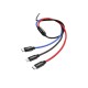 Кабель Baseus Three Primary Colors 3-in-1 Cable USB For M+L+T 3.5A 1.2m Black