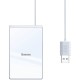 Бездротовий зарядний пристрій Baseus Card Ultra-thin  Silver+White