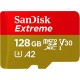 microSDXC (UHS-1 U3) SanDisk Extreme A2 128Gb class 10 (R160MB/s,W90MB/s) (adapter SD)