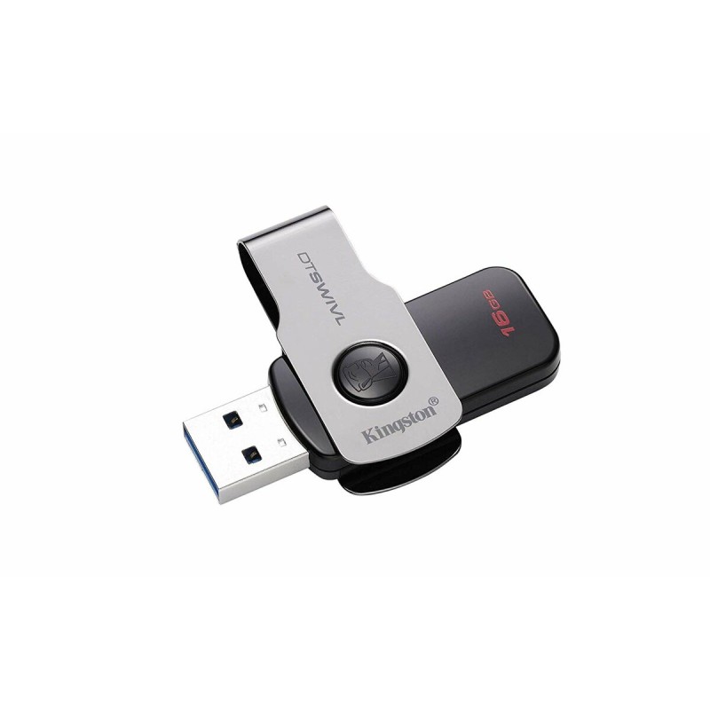 Flash Kingston USB 3.0 DT Swivel Design 16GB Metal/Black