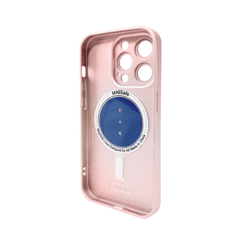 Чохол для смартфона AG Glass Matt Frame Color MagSafe Logo for Apple iPhone 15 Pro Max Chanel Pink