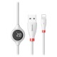 Кабель Baseus Big Eye Digital display Data Cable White for Iphone