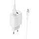 Мережевий зарядний пристрій BOROFONE BA37A Speedy dual port charger(Micro)  White