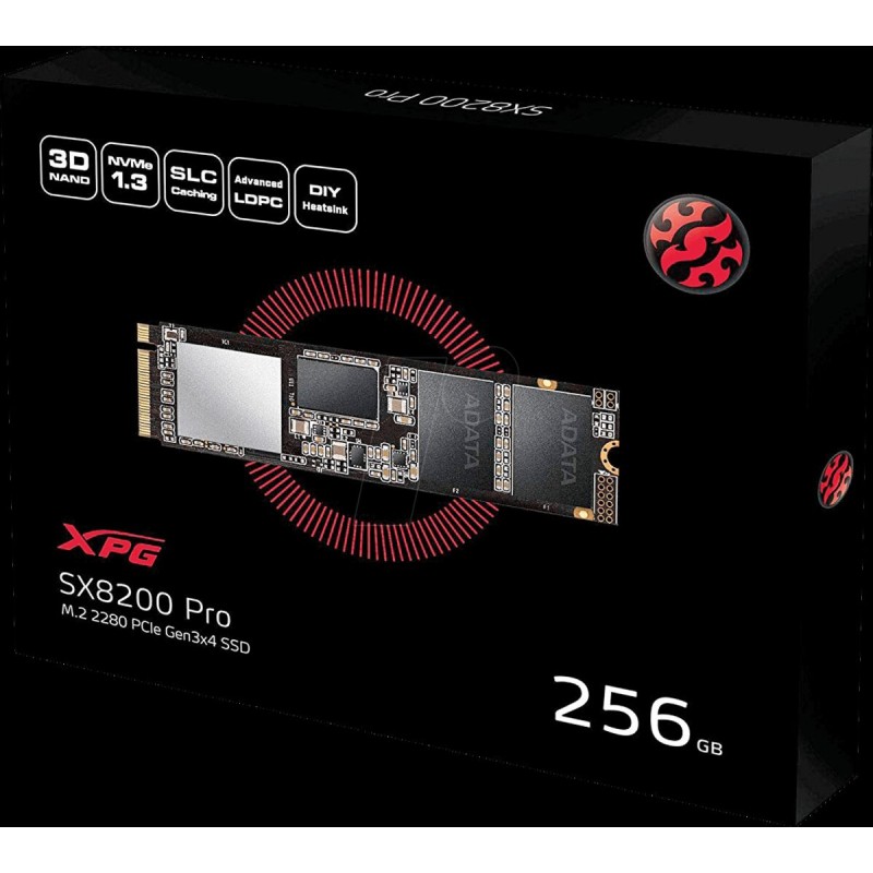 SSD M.2 ADATA SX8200 Pro 256GB 2280 PCIe 3.0 3D NAND TLC