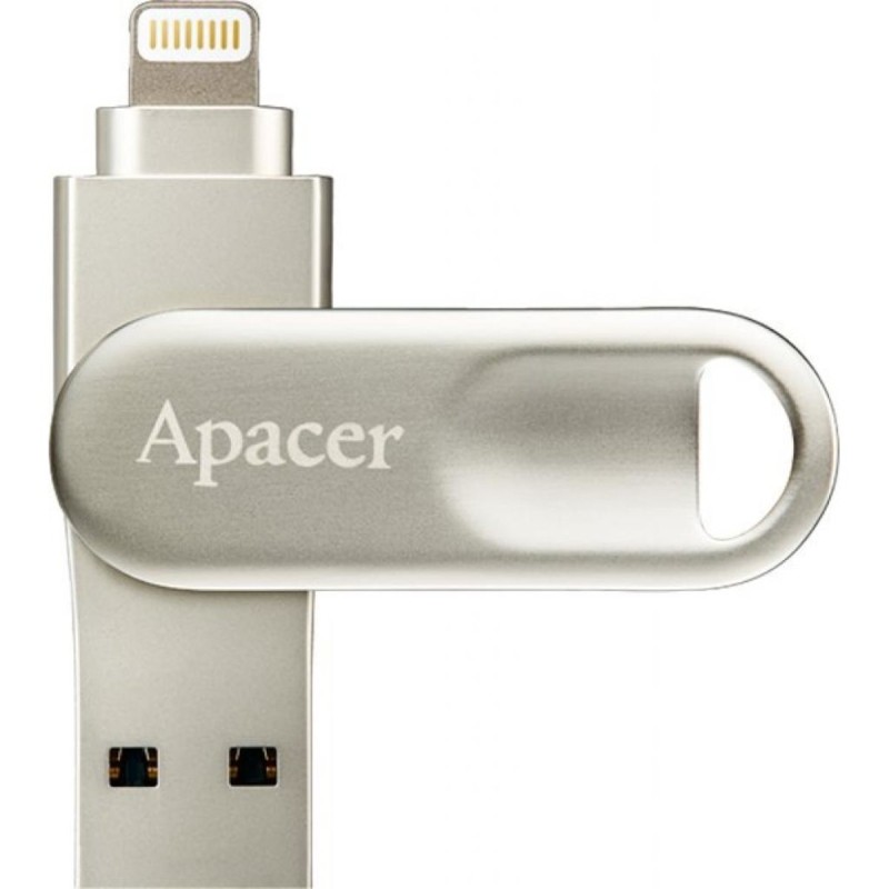 Flash Apacer USB 3.1 AH790 Dual Lightning 32GB Silver