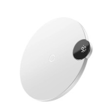 БЗП Baseus Digtal LED Display Wireless Charger White