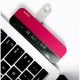 USB-Hub Baseus Transparent Series Type-C Multifunctional HUB Adapter Red
