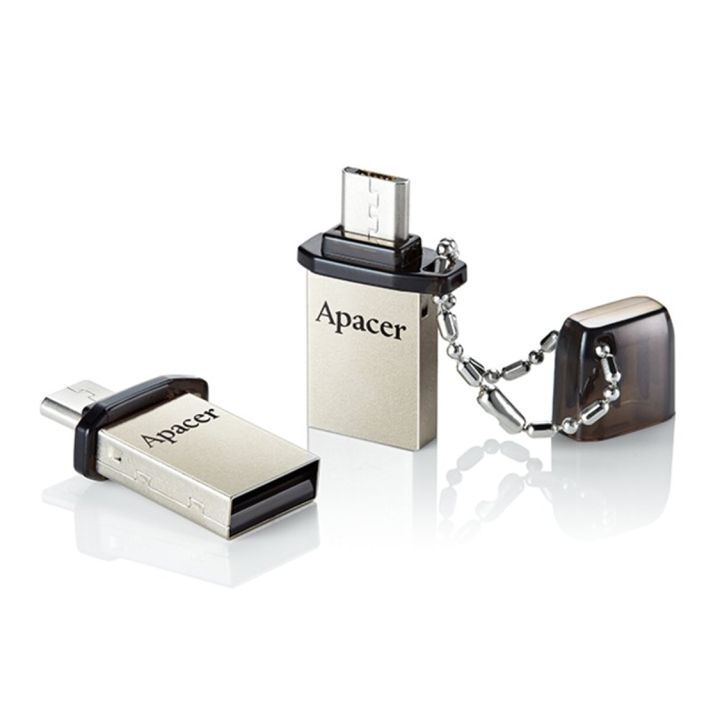 Flash Apacer USB 2.0 AH175 Dual OTG 32Gb black