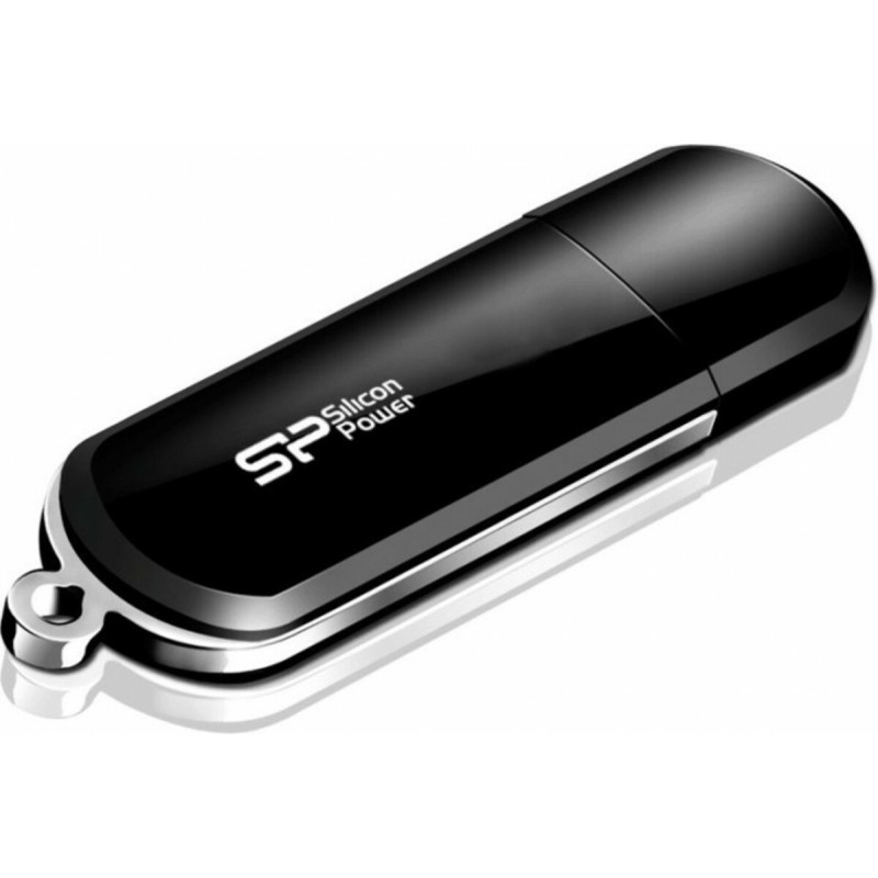 Flash SiliconPower USB 2.0 LuxMini 322 16Gb Black