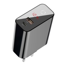 Мережевий зрядний пристрій Baseus Speed PPS smart shutdown&Digital Display touch charger C+U 45W EU