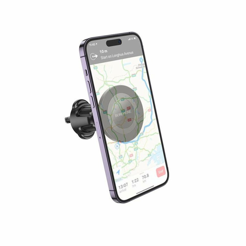Тримач для мобільного BOROFONE BH90 Ring magnetic car holder(air outlet) Black