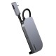 USB-Hub Baseus Bend Angle No.7 Multifunctional Type-C HUB Converter (Upgrade) Space Gray