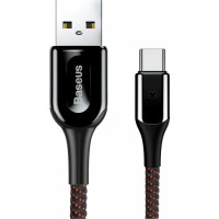 Кабель Baseus X-type Light Cable For Type-C 3A 1m Black