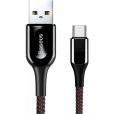 Кабель Baseus X-type Light Cable For Type-C 3A 1m Black