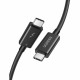 Кабель UGREEN US501 USB-C to USB-C Thunderbolt 4 Cable 0.8m (Black) (UGR-30389)