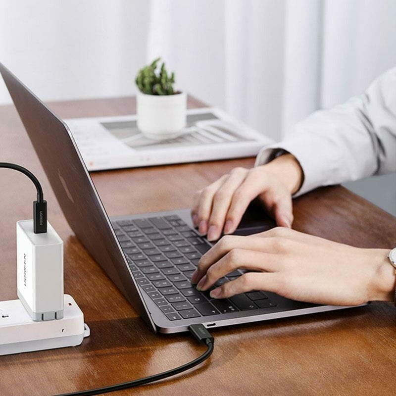 Кабель UGREEN US501 USB-C to USB-C Thunderbolt 4 Cable 0.8m (Black) (UGR-30389)