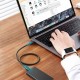 Кабель UGREEN US501 USB-C to USB-C Thunderbolt 4 Cable 0.8m (Black) (UGR-30389)
