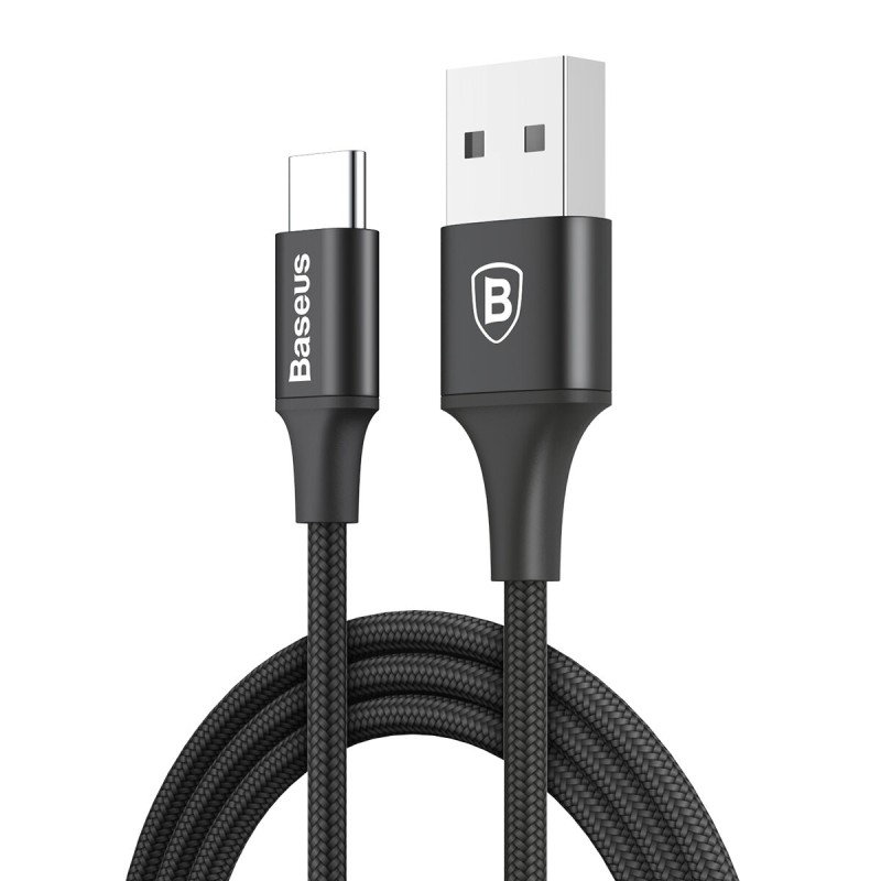Кабель Baseus Rapid Series Type-C Cable  (Indicator Light) 1m Black