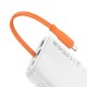 Зовнішній акумулятор Baseus Block Digital Display QC Power Bank 10000mAh 20W IP Edition White