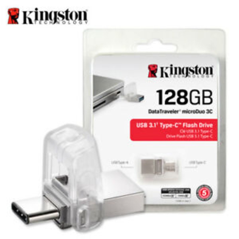 Flash Kingston USB 3.0 DT MicroDuo 3C 128GB USB3.1/Type-C metal