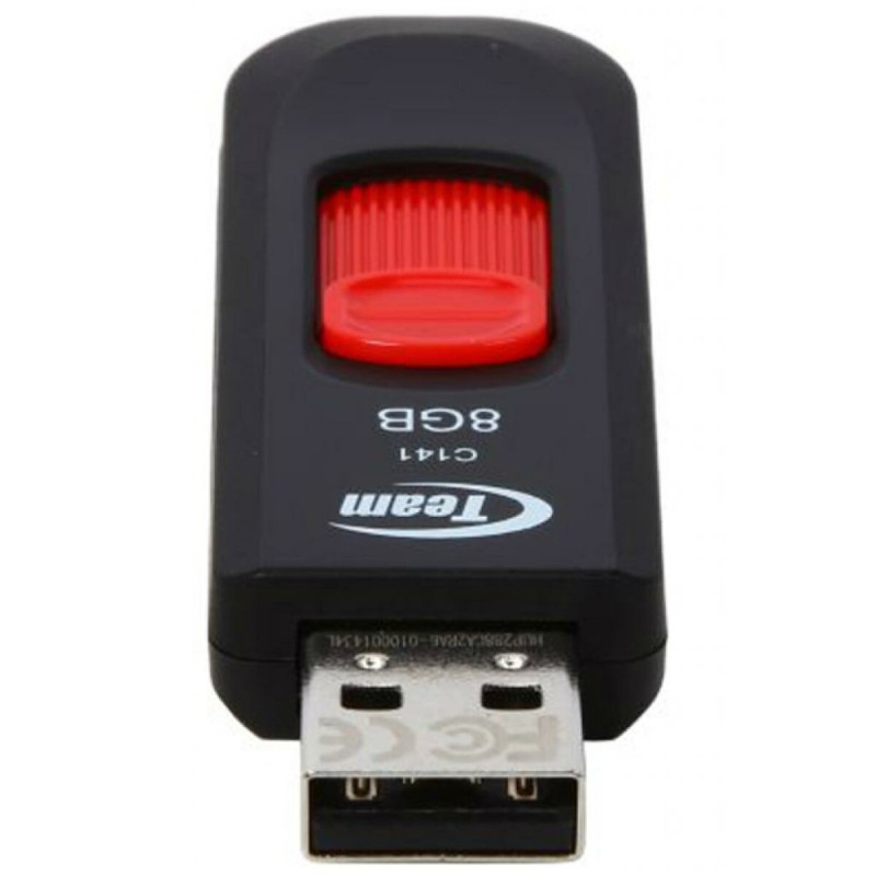 Flash Team USB 2.0 C141 8Gb Black-Red