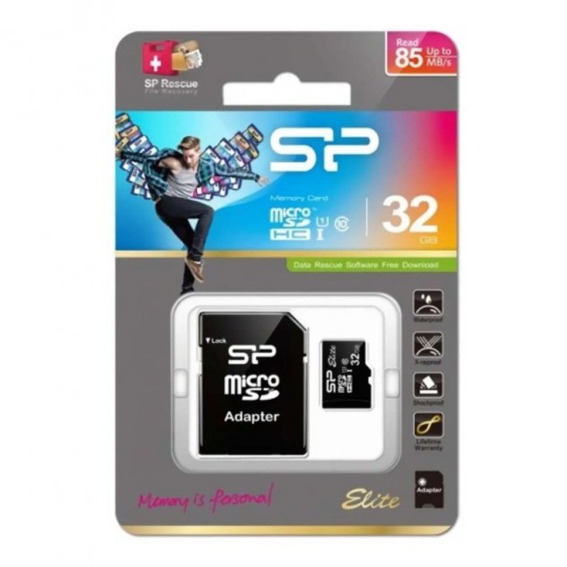 microSDHC (UHS-1) SiliconPower Elite 32Gb class 10 (adapter SD)