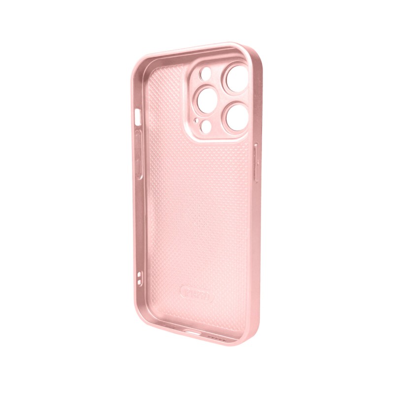 Чохол для смартфона AG Glass Matt Frame Color Logo for Apple iPhone 15 Pro Chanel Pink