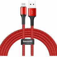 Кабель Baseus Halo Data Cable USB For IP 1.5A 2m Red