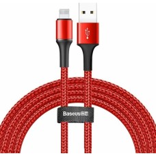 Кабель Baseus Halo Data Cable USB For IP 1.5A 2m Red