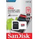 microSDHC (UHS-1) SanDisk Ultra 32Gb class 10 A1 (98Mb/s, 653x) (adapter SD) (SDSQUAR-032G-GN6MA)